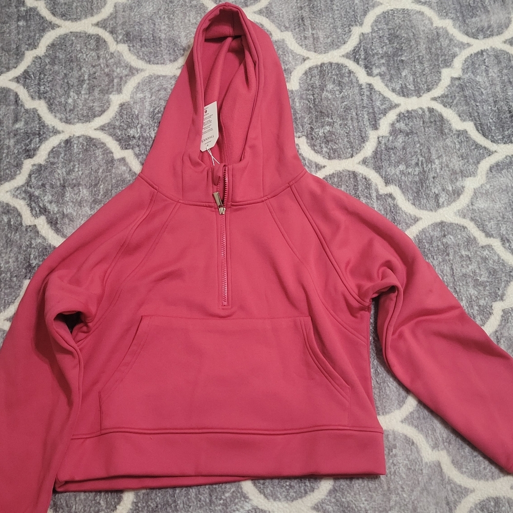 Womens Pink Zip Hoodie